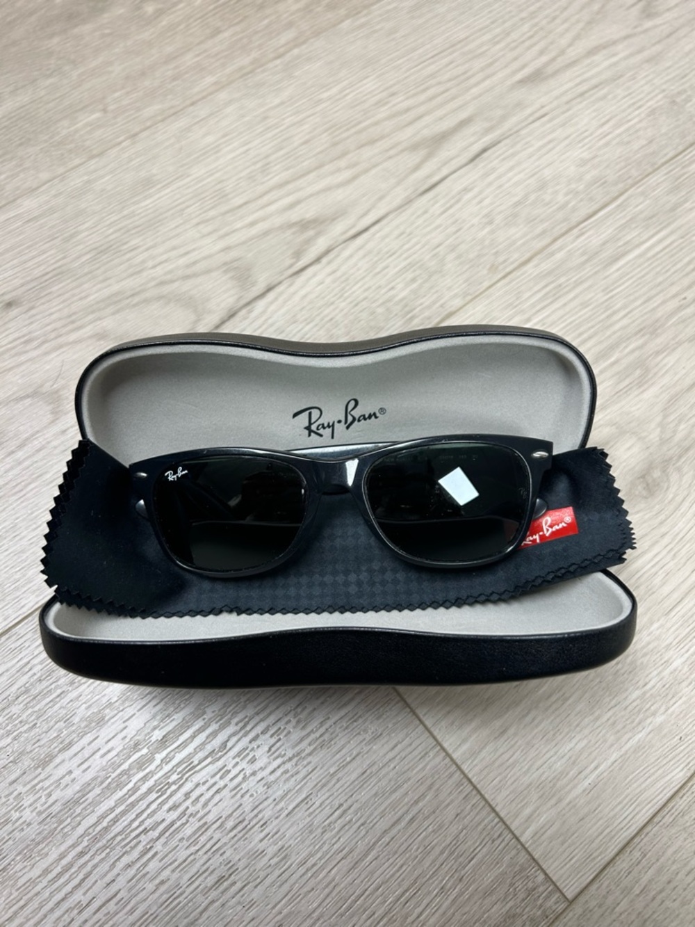 Ray-Ban RB2132 New Wayfarer Black Sunglasses 55mm Classic G-15 Lens